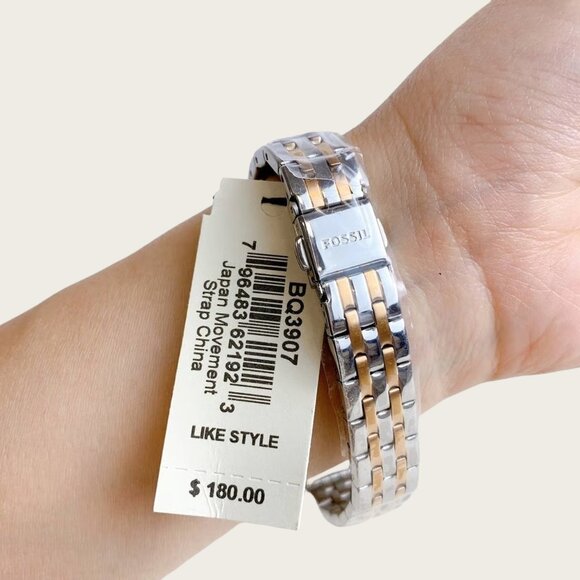 Fossil BQ3907 Colleen Three-Hand Two-Tone Stainless Steel Women's  Watch - Picture 6 of 6